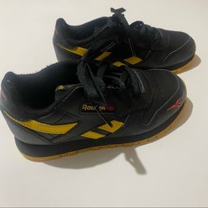 Yellow and Black Toddler Reebok